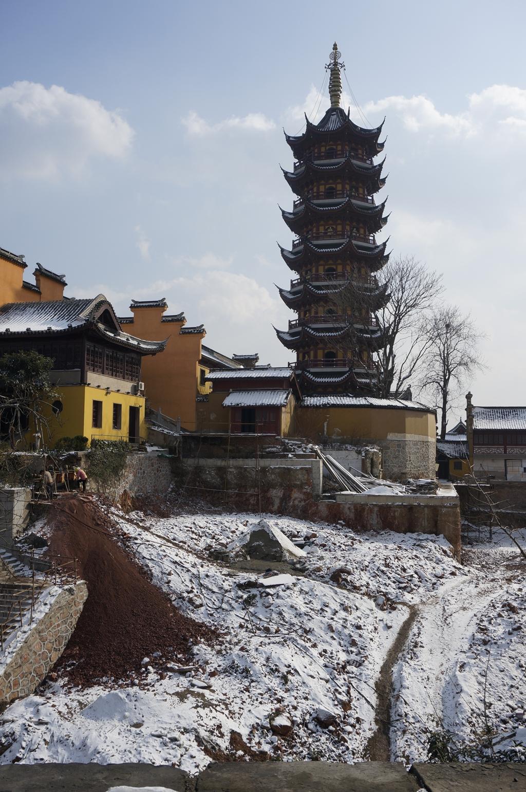 雪后的鸡鸣寺